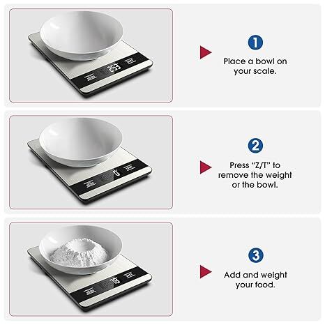 10kg/1g Precision Kitchen Scale: Ultra-Thin, Multi-Unit, Stainless Steel for Aussie Home Cooks V1107-KITCHEN SCALE1