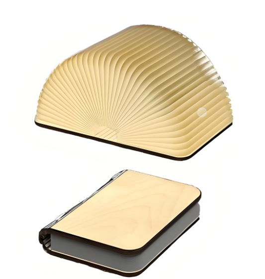 Christmas giftsRechargeable LED Book Night Light: Creative Folding Wooden Lamp with Magnetic Design for V1107-LED BOOK NIGHT LIGHT2-XL