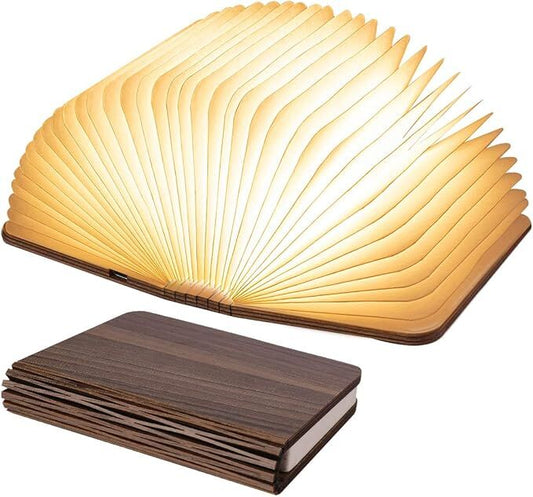 Christmas giftsRechargeable LED Book Night Light: Creative Folding Wooden Lamp with Magnetic Design for V1107-LED BOOK NIGHT LIGHT3-M