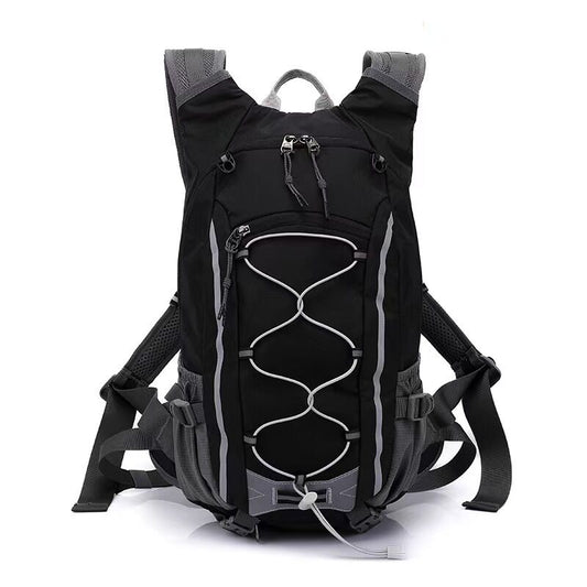 Small Hiking Backpack Lightweight Waterproof Daypack for Camping Cycling Fitness Outdoor Sports - Women Men V1107-LIGHTWEIGHT HIKING BACKPACK-BLACK