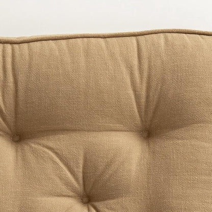 43x43x6cm Linen Cotton Thick Seat Cushion: Plush, Solid-Colour, for Office & Home Chairs, Aussie Comfort V1107-LINEN COTTON THICK SEAT CUSHION1