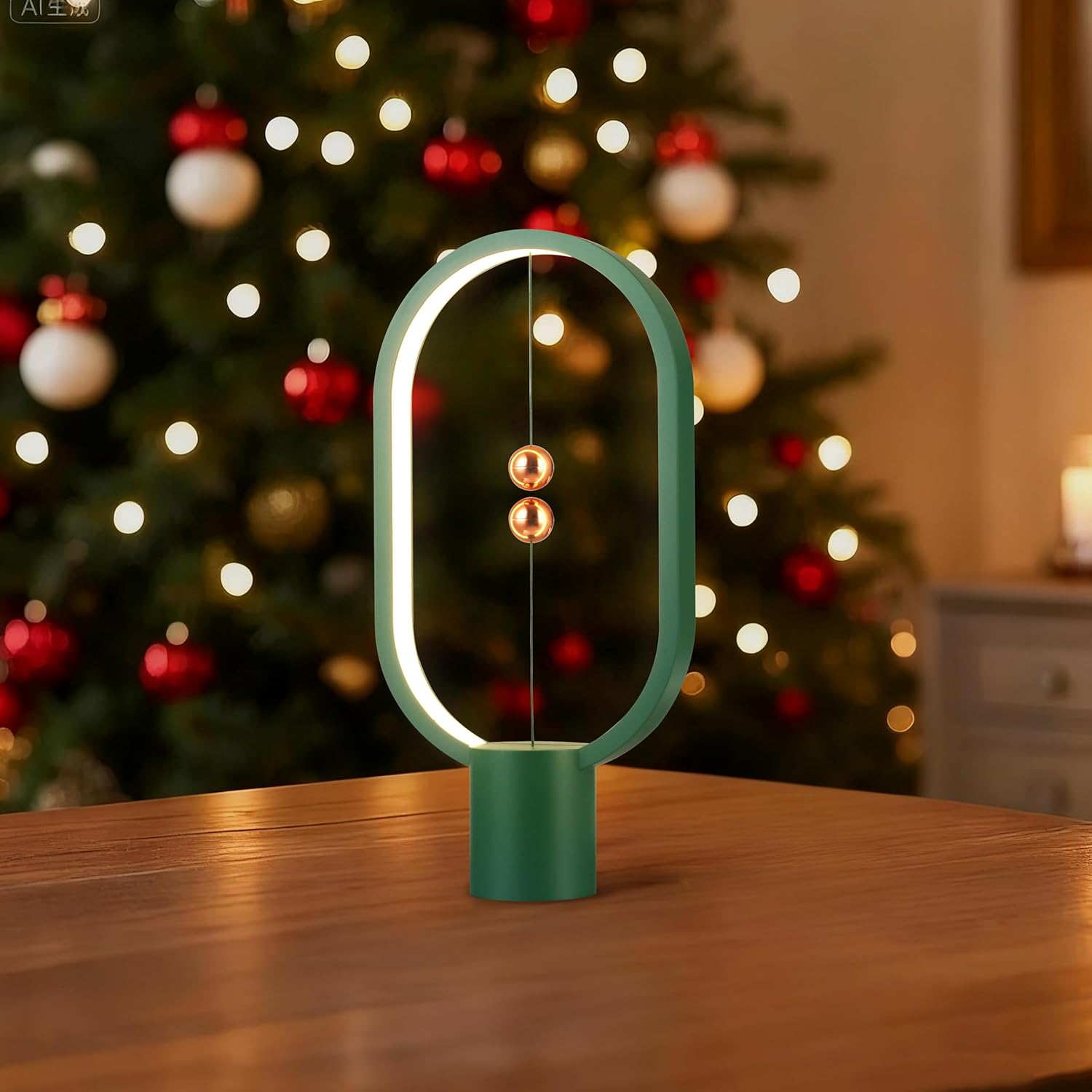 Green Magnetic Balance LED Table Lamp: USB-Powered, Dimmable Eye-Care Light with Award-Winning Design for V1107-MAGNETIC BALANCE LED TABLE LAMP2