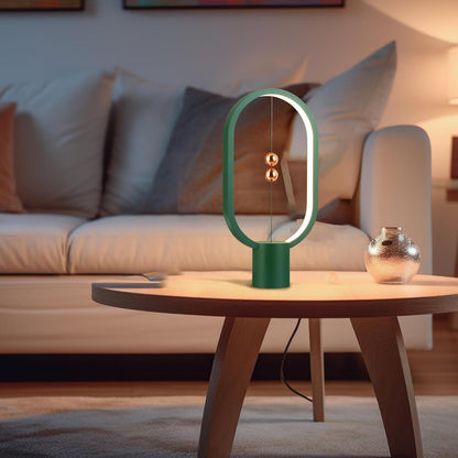 Green Magnetic Balance LED Table Lamp: USB-Powered, Dimmable Eye-Care Light with Award-Winning Design for V1107-MAGNETIC BALANCE LED TABLE LAMP2