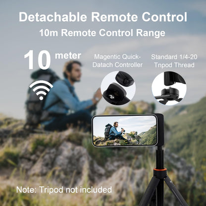 Magnetic Phone Camera Grip with Fill Light & Remote: Stable Shooting Holder for iPhone/Android - Ideal for V1107-MAGNETIC PHONE CAMERA GRIP