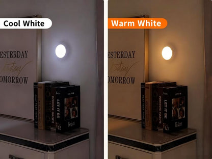 Motion Sensor LED Night Light, 86mm Diameter Smart Induction Lamp with USB Charging & Magnetic Mount, V1107-MOTION SENSOR LED NIGHT LIGHT