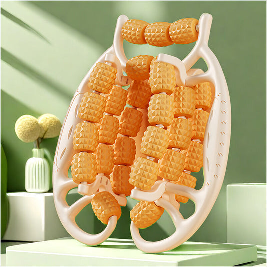 Christmas gift Muscle Relief Massage Roller: High-Density Foam Roller for Deep Tissue Relaxation, Fitness V1107-MUSCLE RELIEF MASSAGE ROLLER2-YELLOW