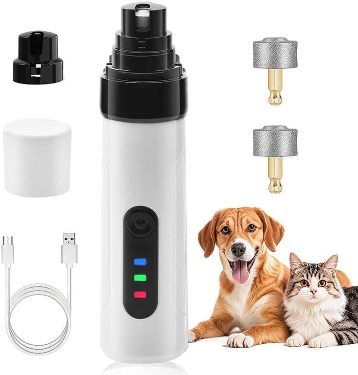 Pet products Silent Groom Pro Nail Grinder, 2025 New Dog Nail Trimmer, USB Rechargeable Pet Nail Grinder, Dog V1107-NAIL GRINDER