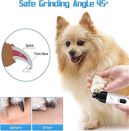 Pet products Silent Groom Pro Nail Grinder, 2025 New Dog Nail Trimmer, USB Rechargeable Pet Nail Grinder, Dog V1107-NAIL GRINDER