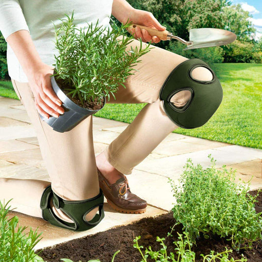 Olive Green Gardening Knee Pads (2-Pack): Ultra-Thick Memory Foam, Adjustable Straps - Ideal for Gardening, V1107-OLIVE GREEN GARDENING KNEE PADS