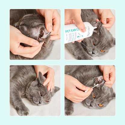 pet products Pet products Ear Cleanser for Dogs and Cats - Gentle Daily Ear Wash - Long Nozzle for Deep Ear V1107-PET EAR CLEANER