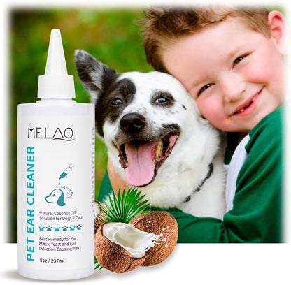 pet products Pet products Ear Cleanser for Dogs and Cats - Gentle Daily Ear Wash - Long Nozzle for Deep Ear V1107-PET EAR CLEANER