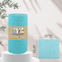 Christmas gift 50-Piece 25x25cm Polycotton Cleaning Cloth Roll, Reusable Dual-Use Dish & Surface Wipes for V1107-POLYCOTTON CLEANING CLOTH ROLL-BLUE
