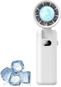 Portable Handheld Turbo Fan with Cooling Tech, Digital Display, 100-Speed Control, Rechargeable 4-in-1 V1107-PORTABLE FAN
