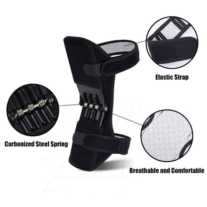 Power Knee Braces (2 Pack): 4-Spring Joint Support, Adjustable Stabilizer for Pain Relief, Sports & Daily Use V1107-POWER KNEE BRACES