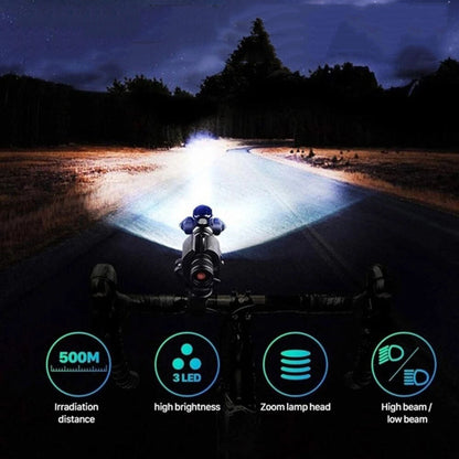 Rotatable Aluminium Alloy Bike Flashlight: USB Rechargeable, 500m Range, 170g with Mount, Perfect for Aussie V1107-ROTATABLE ALUMINIUM ALLOY BIKE FLASHLIGHT