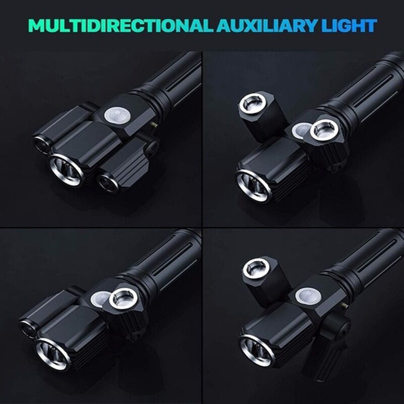 Rotatable Aluminium Alloy Bike Flashlight: USB Rechargeable, 500m Range, 170g with Mount, Perfect for Aussie V1107-ROTATABLE ALUMINIUM ALLOY BIKE FLASHLIGHT