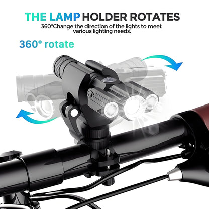 Rotatable Aluminium Alloy Bike Flashlight: USB Rechargeable, 500m Range, 170g with Mount, Perfect for Aussie V1107-ROTATABLE ALUMINIUM ALLOY BIKE FLASHLIGHT