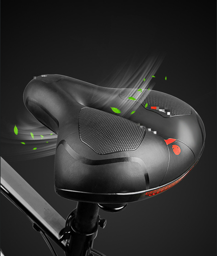 Silicone Bike Saddle with Hollow Ventilation: 21x25x11cm, 680g, Comfort & Shock Absorption for Aussie Cyclists V1107-SILICONE BIKE SADDLE