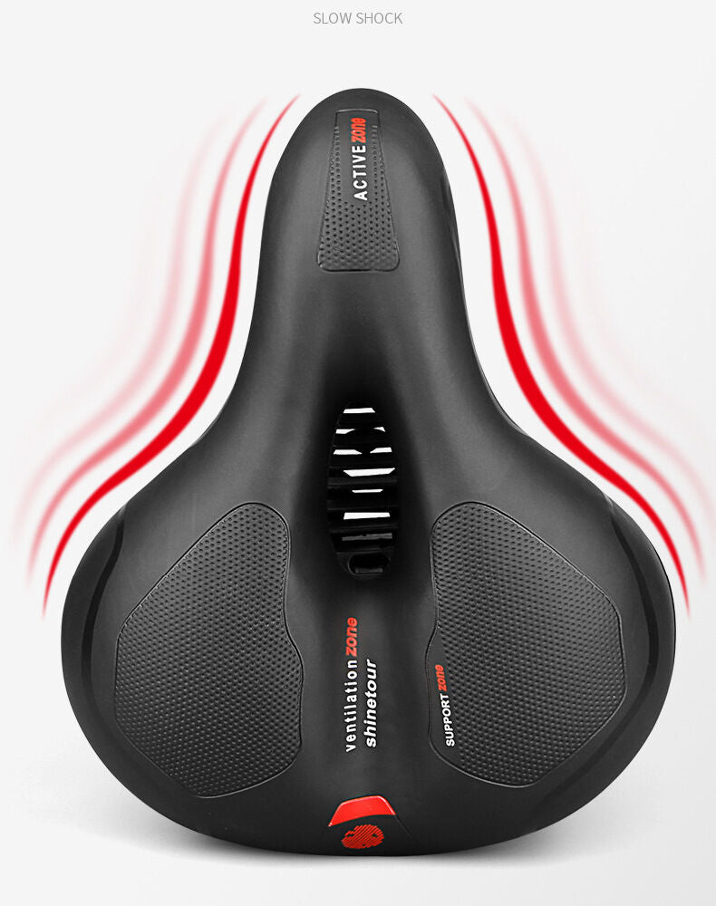 Silicone Bike Saddle with Hollow Ventilation: 21x25x11cm, 680g, Comfort & Shock Absorption for Aussie Cyclists V1107-SILICONE BIKE SADDLE