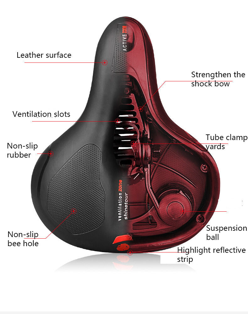 Silicone Bike Saddle with Hollow Ventilation: 21x25x11cm, 680g, Comfort & Shock Absorption for Aussie Cyclists V1107-SILICONE BIKE SADDLE