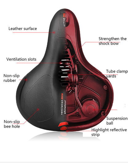 Silicone Bike Saddle with Hollow Ventilation: 21x25x11cm, 680g, Comfort & Shock Absorption for Aussie Cyclists V1107-SILICONE BIKE SADDLE