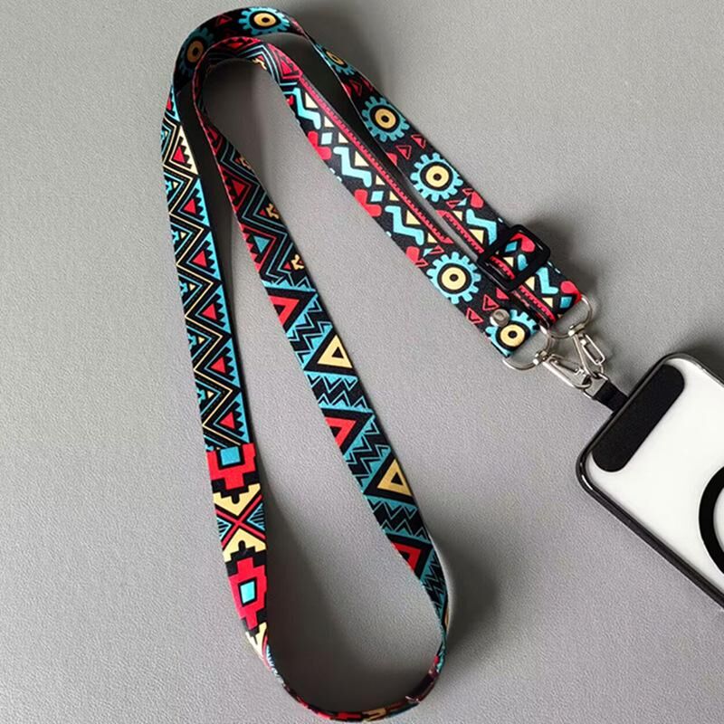Christmas gifts 4PCS Boho Pattern Phone Crossbody Lanyard Set, Adjustable 65-118cm, Stylish & Durable for V1107-SJXKBD