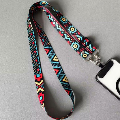 Christmas gifts 4PCS Boho Pattern Phone Crossbody Lanyard Set, Adjustable 65-118cm, Stylish & Durable for V1107-SJXKBD