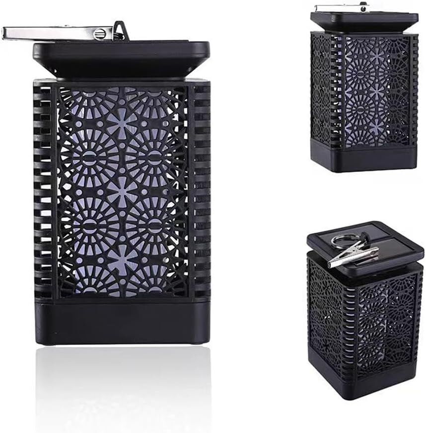 2-Pack Solar Garden Stake Light with Floral Pattern: 12 LED Outdoor Decorative Light with Multiple Mounting V1107-SOLAR GARDEN STAKE LIGHT WITH FLORAL PATTERN