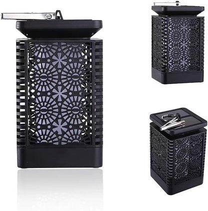 2-Pack Solar Garden Stake Light with Floral Pattern: 12 LED Outdoor Decorative Light with Multiple Mounting V1107-SOLAR GARDEN STAKE LIGHT WITH FLORAL PATTERN