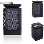 2-Pack Solar Garden Stake Light with Floral Pattern: 12 LED Outdoor Decorative Light with Multiple Mounting V1107-SOLAR GARDEN STAKE LIGHT WITH FLORAL PATTERN