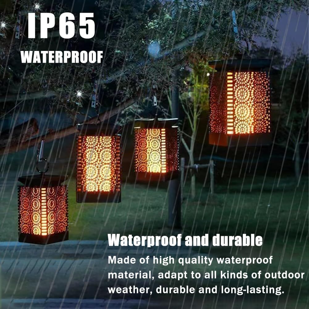2-Pack Solar Garden Stake Light with Floral Pattern: 12 LED Outdoor Decorative Light with Multiple Mounting V1107-SOLAR GARDEN STAKE LIGHT WITH FLORAL PATTERN