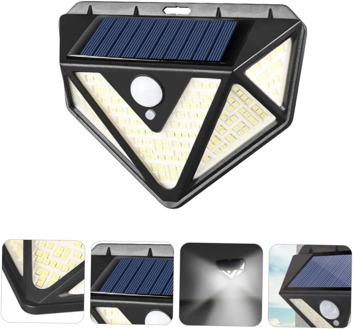 2-Pack Solar LED Motion Sensor Wall Light: Dusk-to-Dawn Outdoor Lighting for Aussie Gardens, Fences & Patios V1107-SOLAR LED MOTION SENSOR WALL LIGHT
