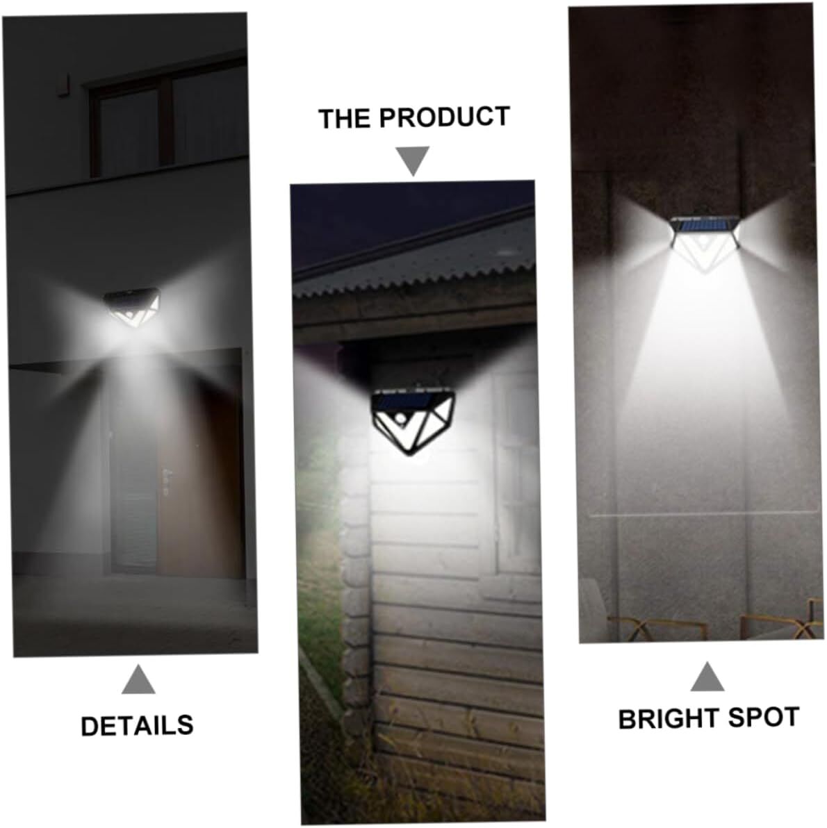 2-Pack Solar LED Motion Sensor Wall Light: Dusk-to-Dawn Outdoor Lighting for Aussie Gardens, Fences & Patios V1107-SOLAR LED MOTION SENSOR WALL LIGHT
