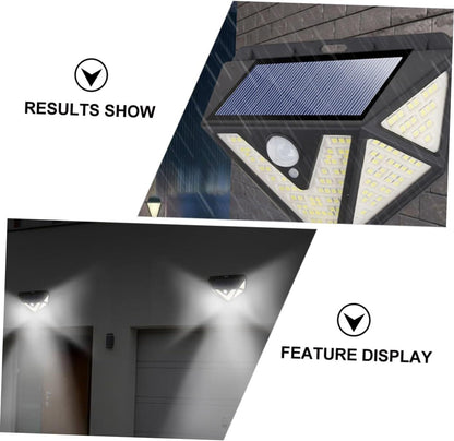 2-Pack Solar LED Motion Sensor Wall Light: Dusk-to-Dawn Outdoor Lighting for Aussie Gardens, Fences & Patios V1107-SOLAR LED MOTION SENSOR WALL LIGHT