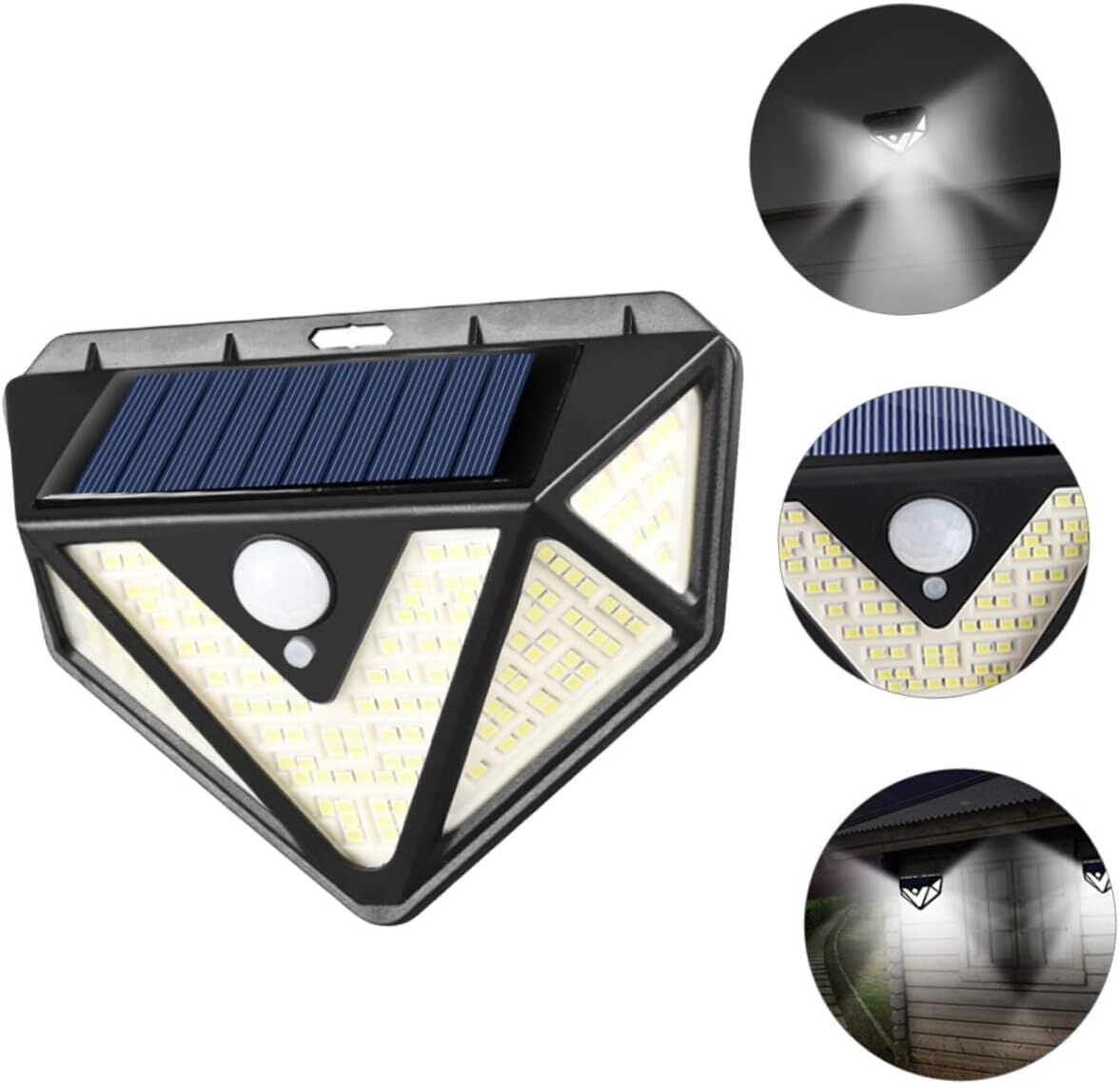 2-Pack Solar LED Motion Sensor Wall Light: Dusk-to-Dawn Outdoor Lighting for Aussie Gardens, Fences & Patios V1107-SOLAR LED MOTION SENSOR WALL LIGHT