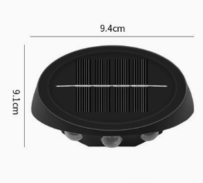 Solar Outdoor Wall Lights (2-Pack): IP44 Waterproof LED Sconces for Garden, Patio & Pathway Lighting(Warm V1107-SOLAR OUTDOOR WALL LIGHTS2