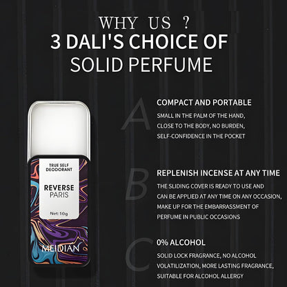 Solid Perfume Balm Set,Unisex Perfume,Natural Solid Balm,Lasting Fragrance,Easy To Carry,Three-Piece, A V1107-SOLID PERFUME BALM SET