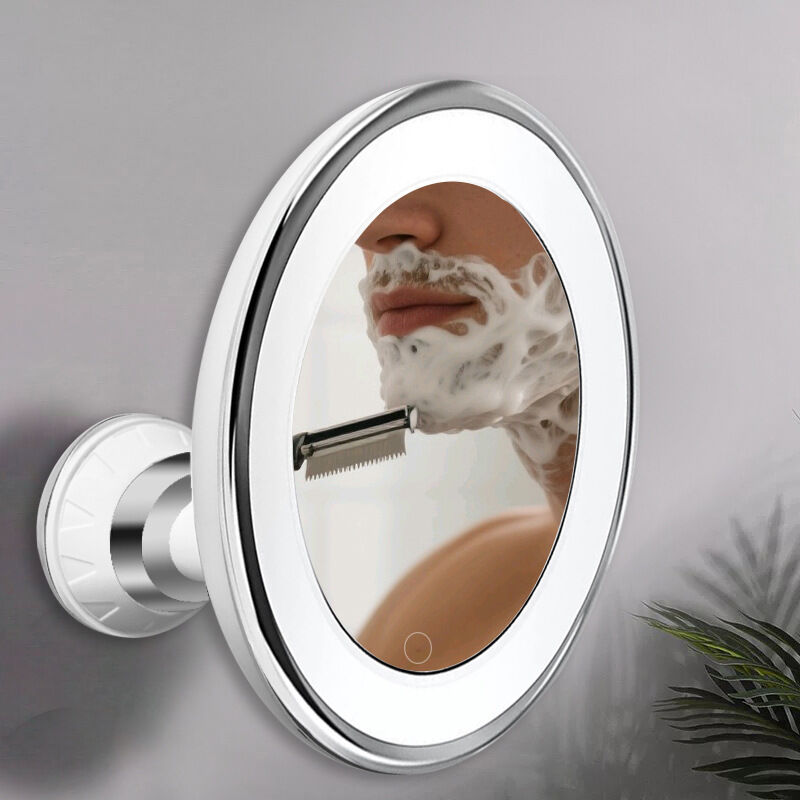 Christmas gift 10X Magnifying Suction Cup LED Makeup Mirror: Flawless Vanity Mirror with Natural Light for V1107-SUCTION CUP LED MAKEUP MIRROR