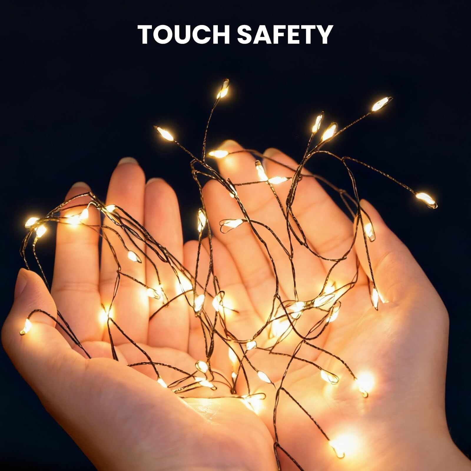 900 LED Warm White USB Fairy String Lights with Remote, 30m Black Wire, IP44 Waterproof 8-Mode Twinkle Lights V1107-USB FAIRY STRING LIGHTS