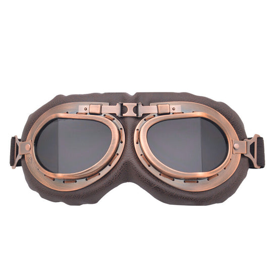 Christmas gifts for husband or boyfriend Vintage Steampunk Motorcycle Goggles-Retro Style, Dust & Wind V1107-VINTAGE STEAMPUNK MOTORCYCLE GOGGLES-GREY