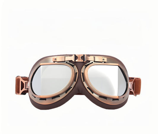 Christmas gifts for husband or boyfriend Vintage Steampunk Motorcycle Goggles-Retro Style, Dust & Wind V1107-VINTAGE STEAMPUNK MOTORCYCLE GOGGLES-SILVER