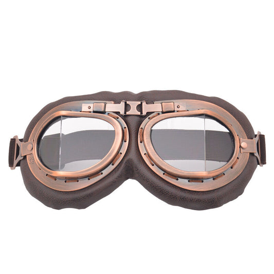 Christmas gifts for husband or boyfriend Vintage Steampunk Motorcycle Goggles-Retro Style, Dust & Wind V1107-VINTAGE STEAMPUNK MOTORCYCLE GOGGLES-TRANSPARENT