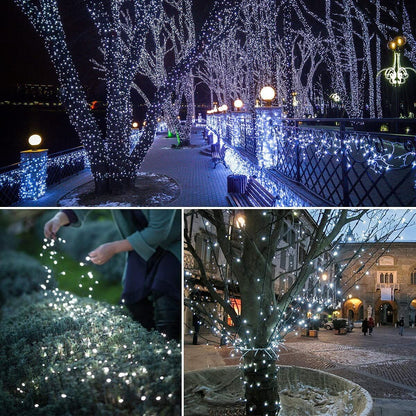 900 LED Cool White USB Fairy String Lights with Remote, 30m Green Wire, IP44 Waterproof 8-Mode Timer for V1107-WARM WHITE USB FAIRY STRING LIGHTS