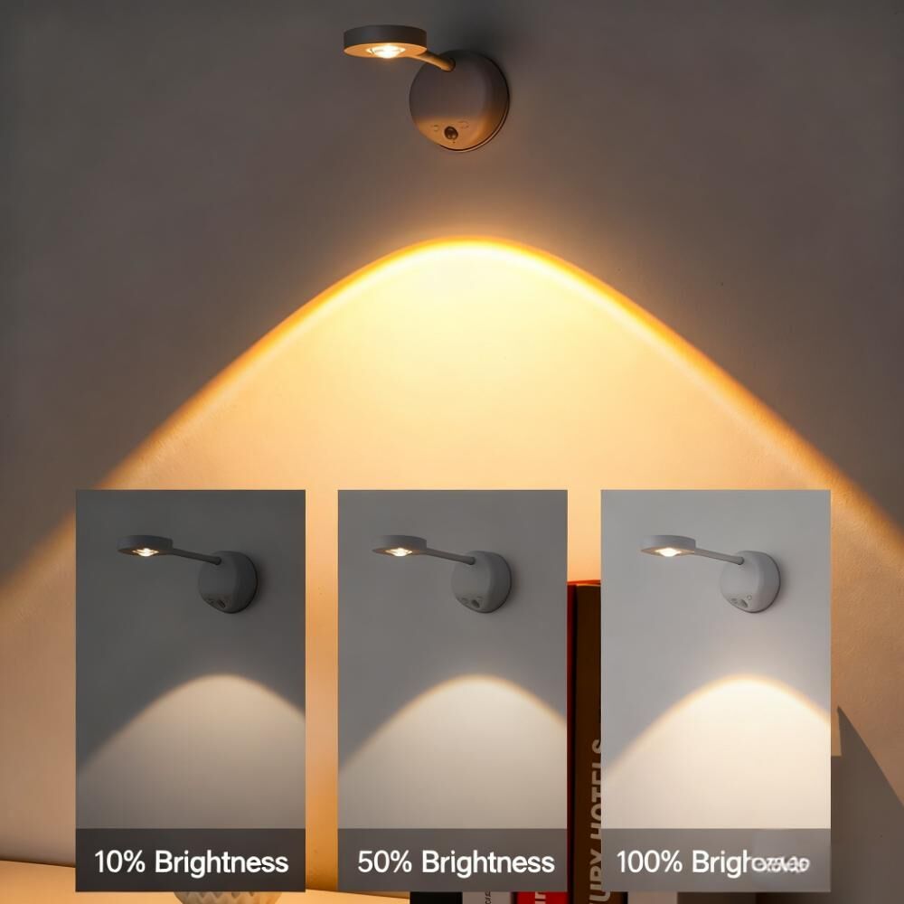 Wireless Smart LED Wall Light: Rechargeable, Motion-Sensor & Remote-Controlled, No-Drill Mount for Home Decor V1107-WIRELESS SMART LED WALL LIGHT
