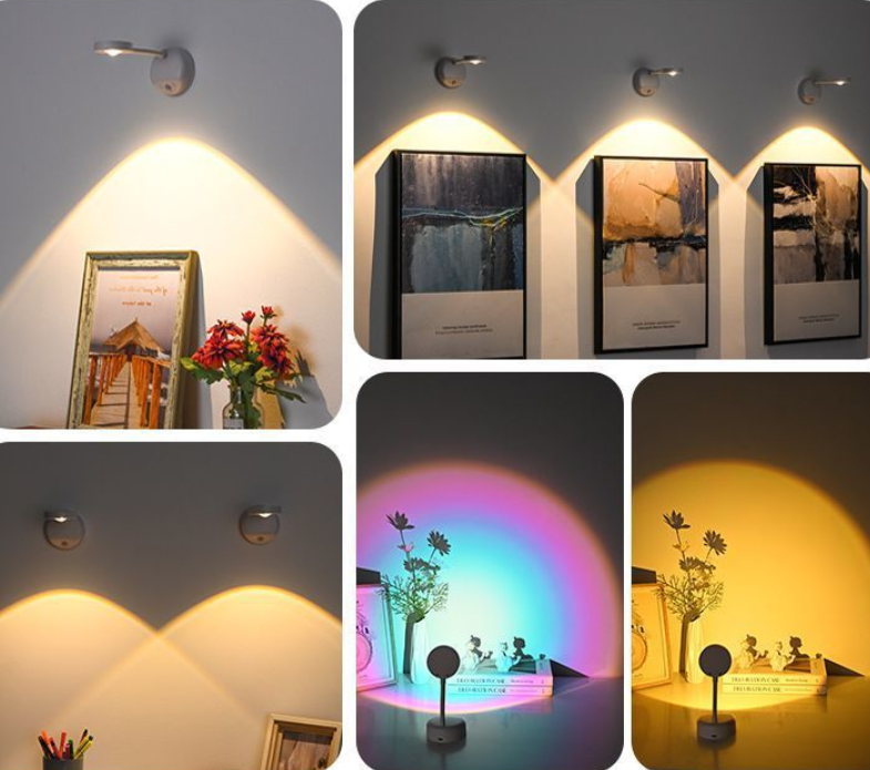 Wireless Smart LED Wall Light: Rechargeable, Motion-Sensor & Remote-Controlled, No-Drill Mount for Home Decor V1107-WIRELESS SMART LED WALL LIGHT