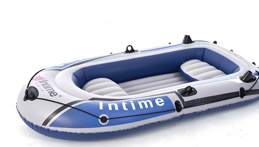 3-Person Inflatable Boat: Thick PVC Raft for Lakes/Pools - 238kg Capacity with Oars & Pump V1107-XJPHT3