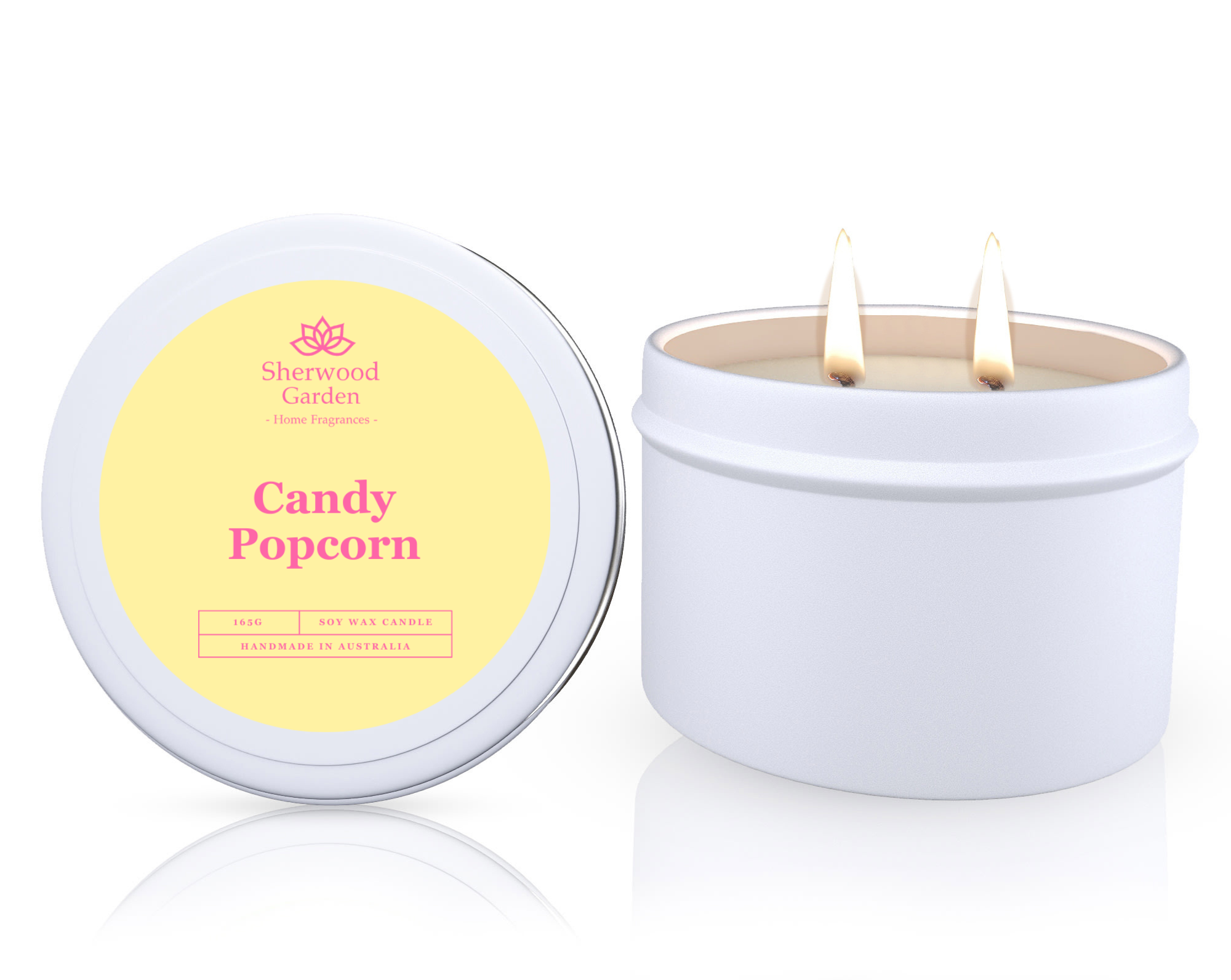 Candy Popcorn Soy Candle Tin 165g V1108-SGHFSWCT165-CPC