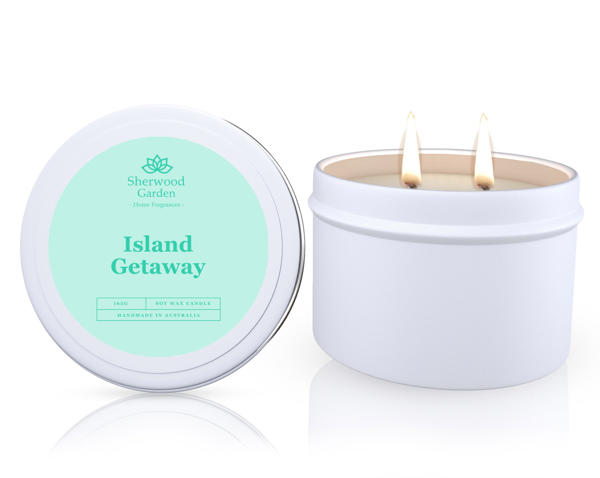 Island Getaway Soy Candle Tin 165g V1108-SGHFSWCT165-IG