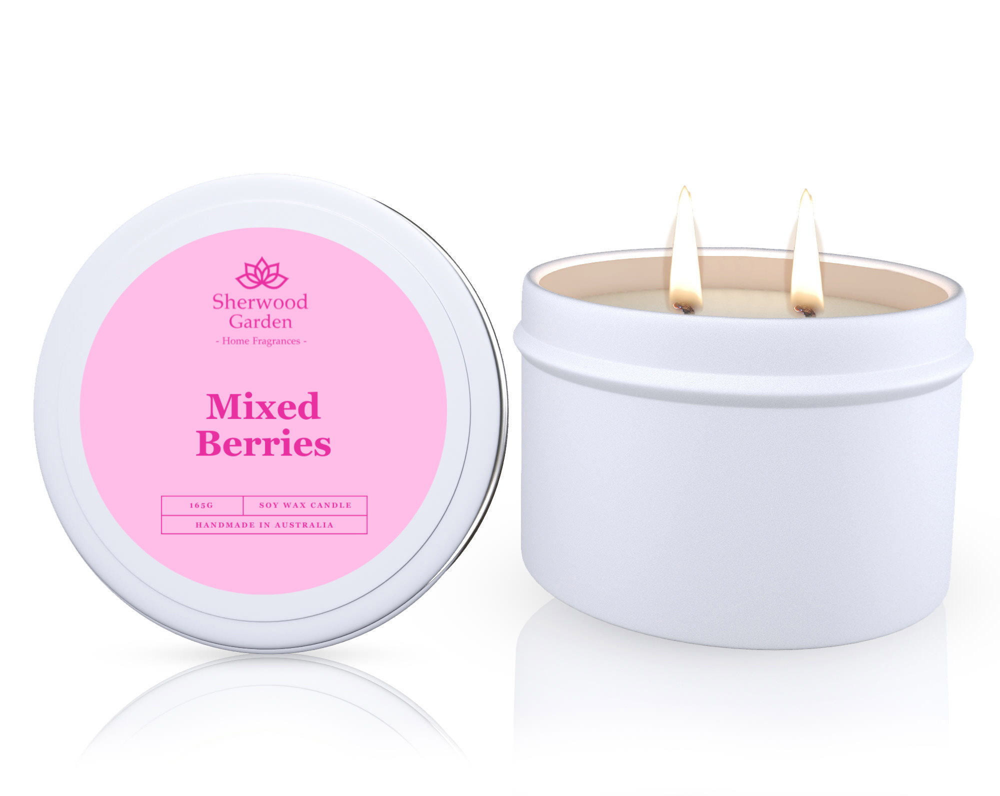 Mixed Berries Soy Candle Tin 165g V1108-SGHFSWCT165-MB
