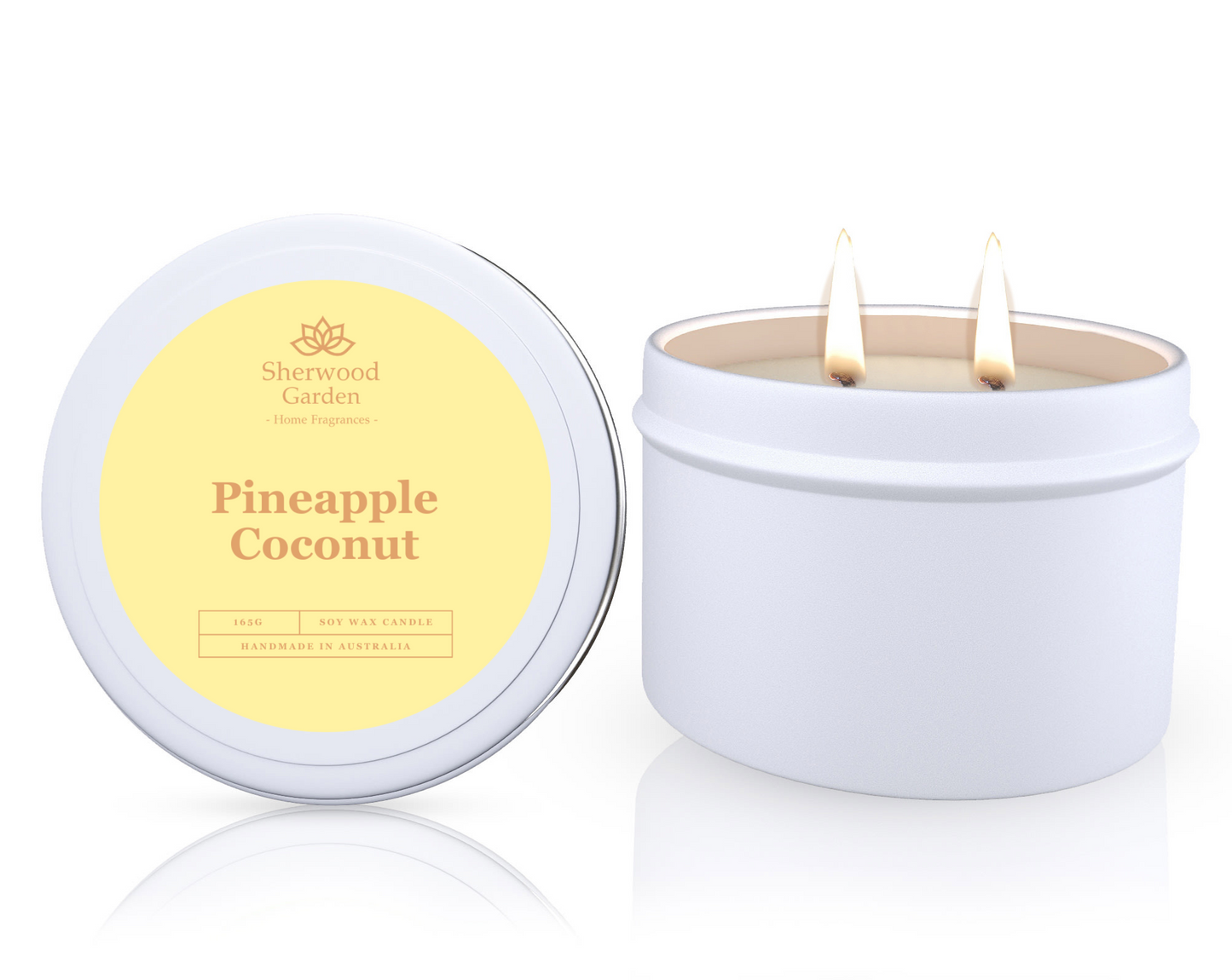 Pineapple Coconut Soy Candle Tin 165g V1108-SGHFSWCT165-PC